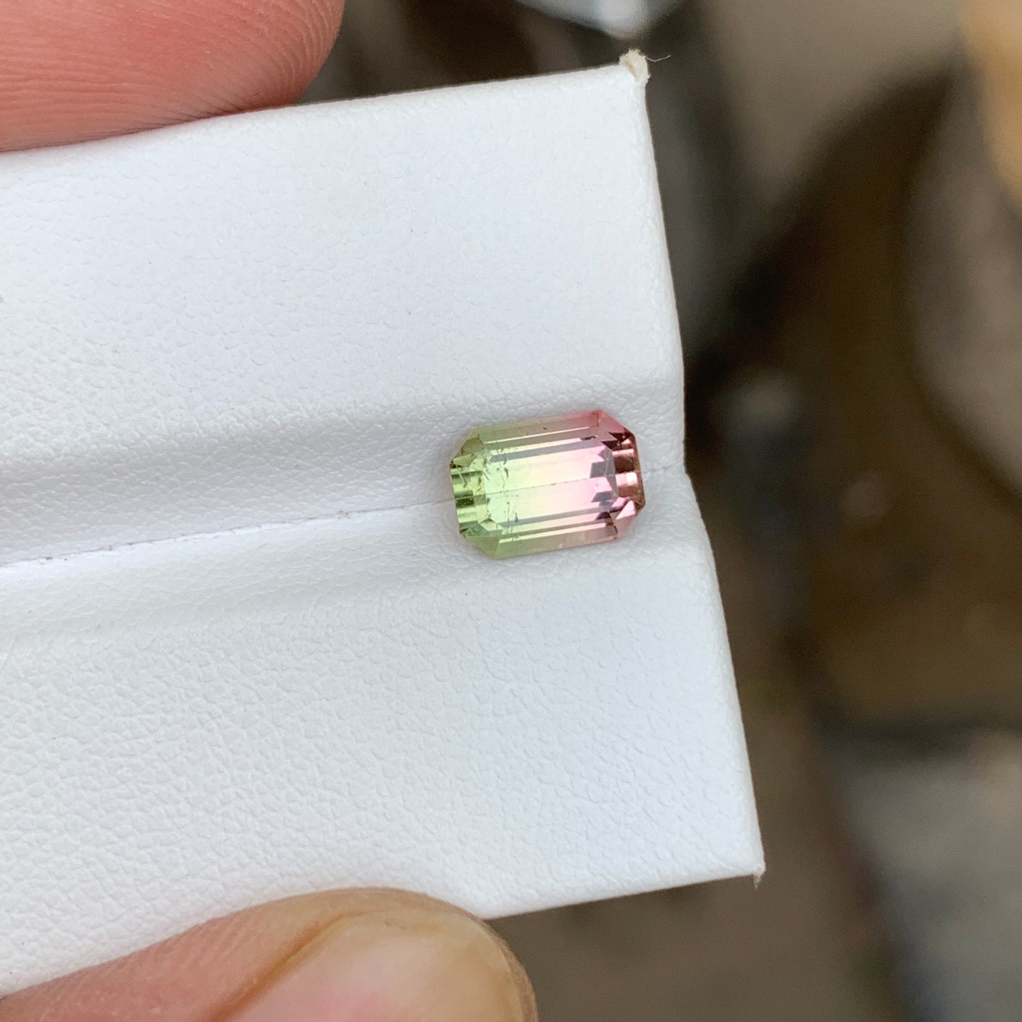 1.95 Ct Watermelon Tourmaline Stone | Natural Loose Bicolor Tourmaline Gemstone
