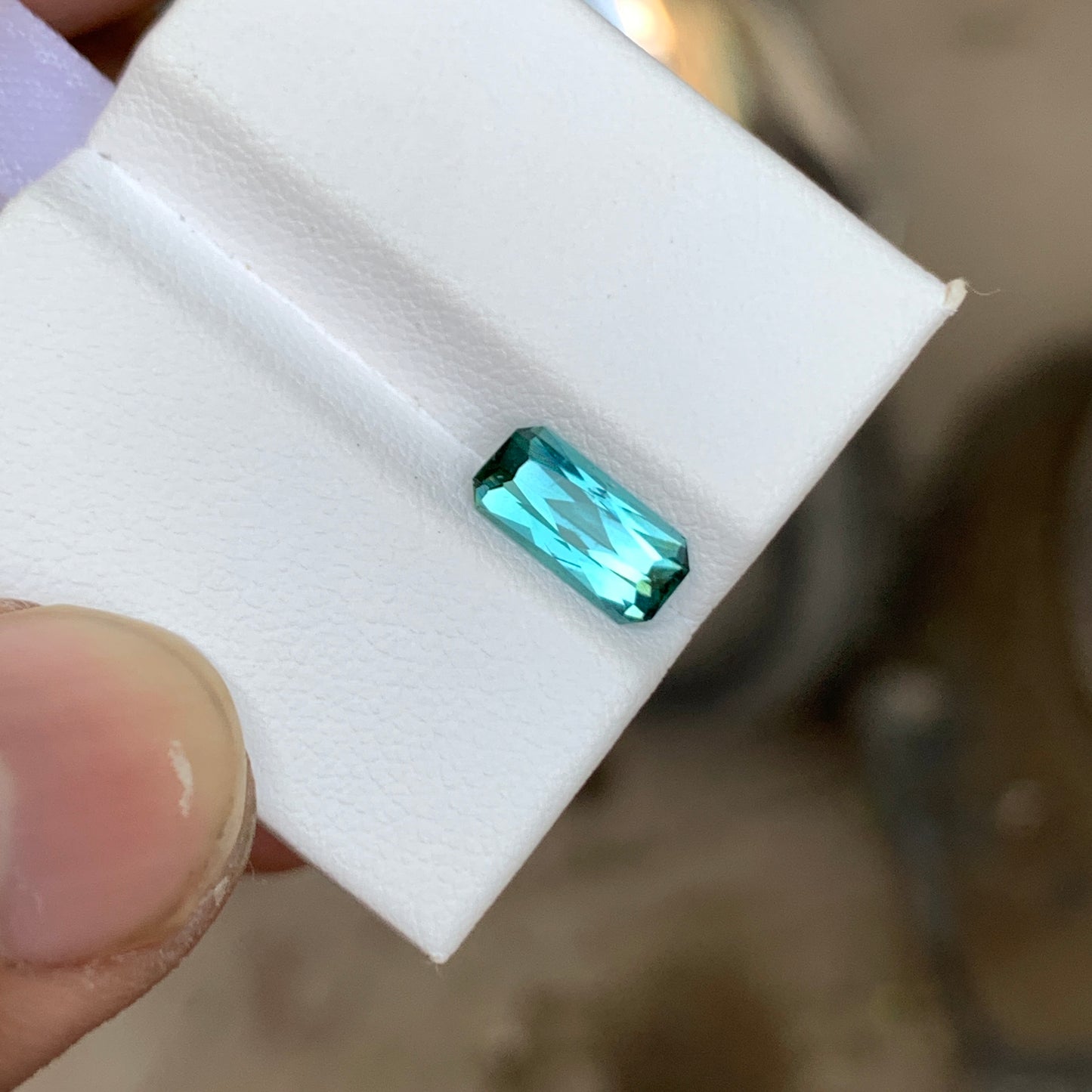 1.40 Ct Lagoon Blue Tourmaline | Natural Loose Blue Tourmaline Gemstone