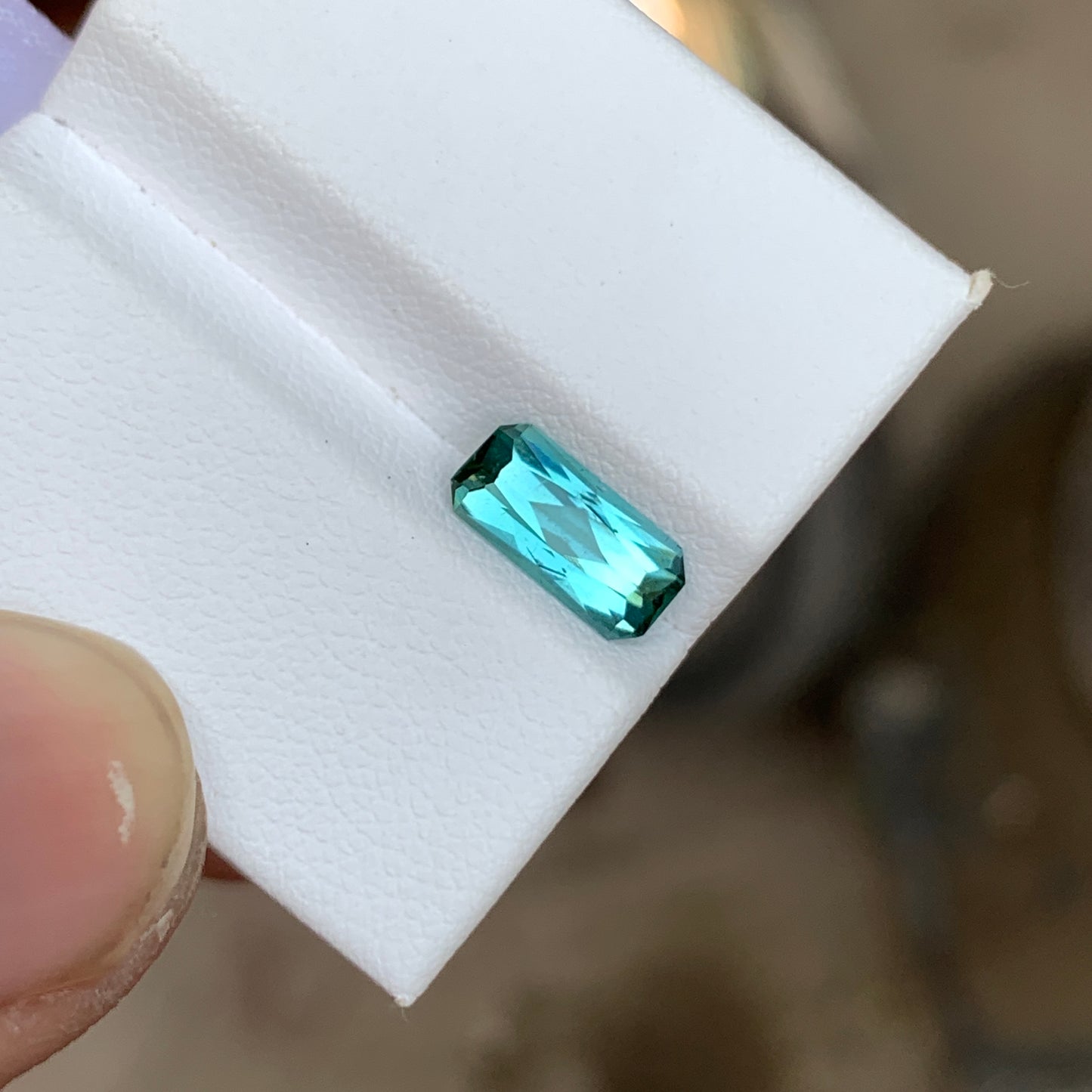 1.40 Ct Lagoon Blue Tourmaline | Natural Loose Blue Tourmaline Gemstone