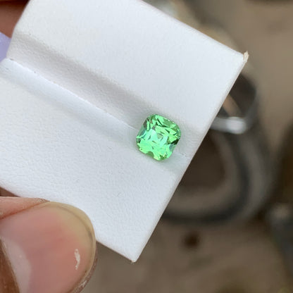 1.60 Ct Mint Green Tourmaline Stone | Natural Loose Green Tourmaline Gemstone