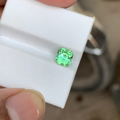 1.60 Ct Mint Green Tourmaline Stone | Natural Loose Green Tourmaline Gemstone