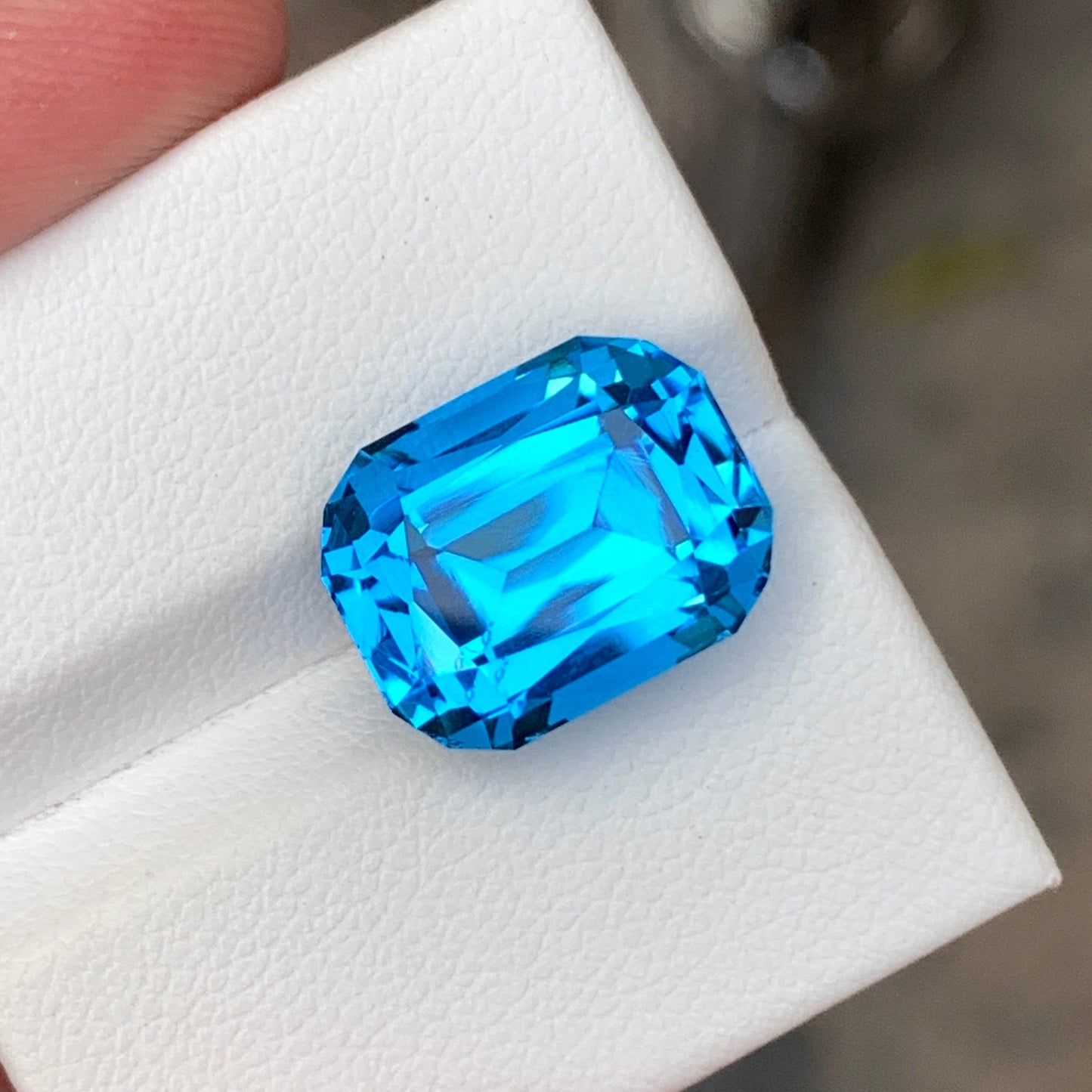 Cushion Cut Electric Blue Topaz