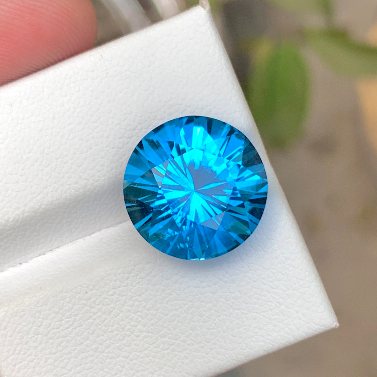 Diamond Cut Electric Blue Topaz