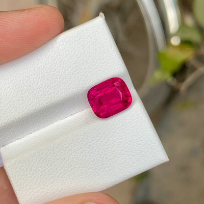 3.40 Ct Rubellite Tourmaline Stone | Natural Loose Pink Red Tourmaline Gemstone