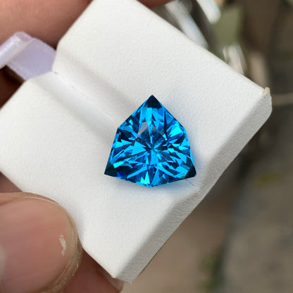 Trillion Cut Electric Blue Topaz | Natural Loose Blue Topaz Gemstone for Sale
