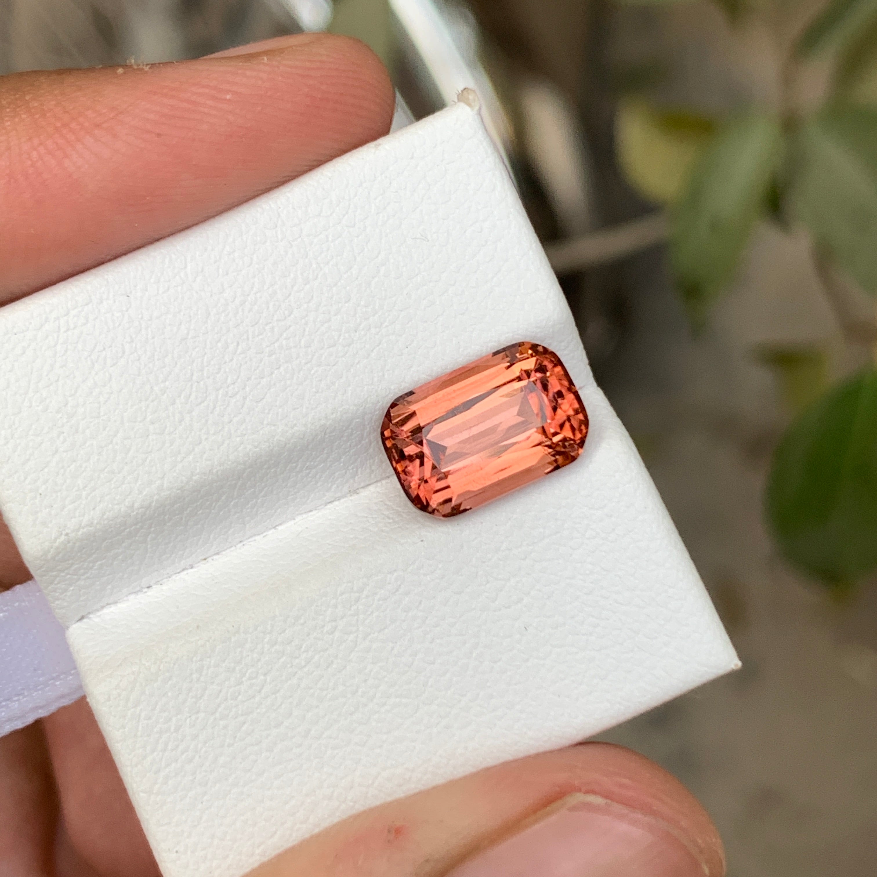 4.45 Ct Peach Tourmaline Stone | Natural Loose Peach Tourmaline Gemstone