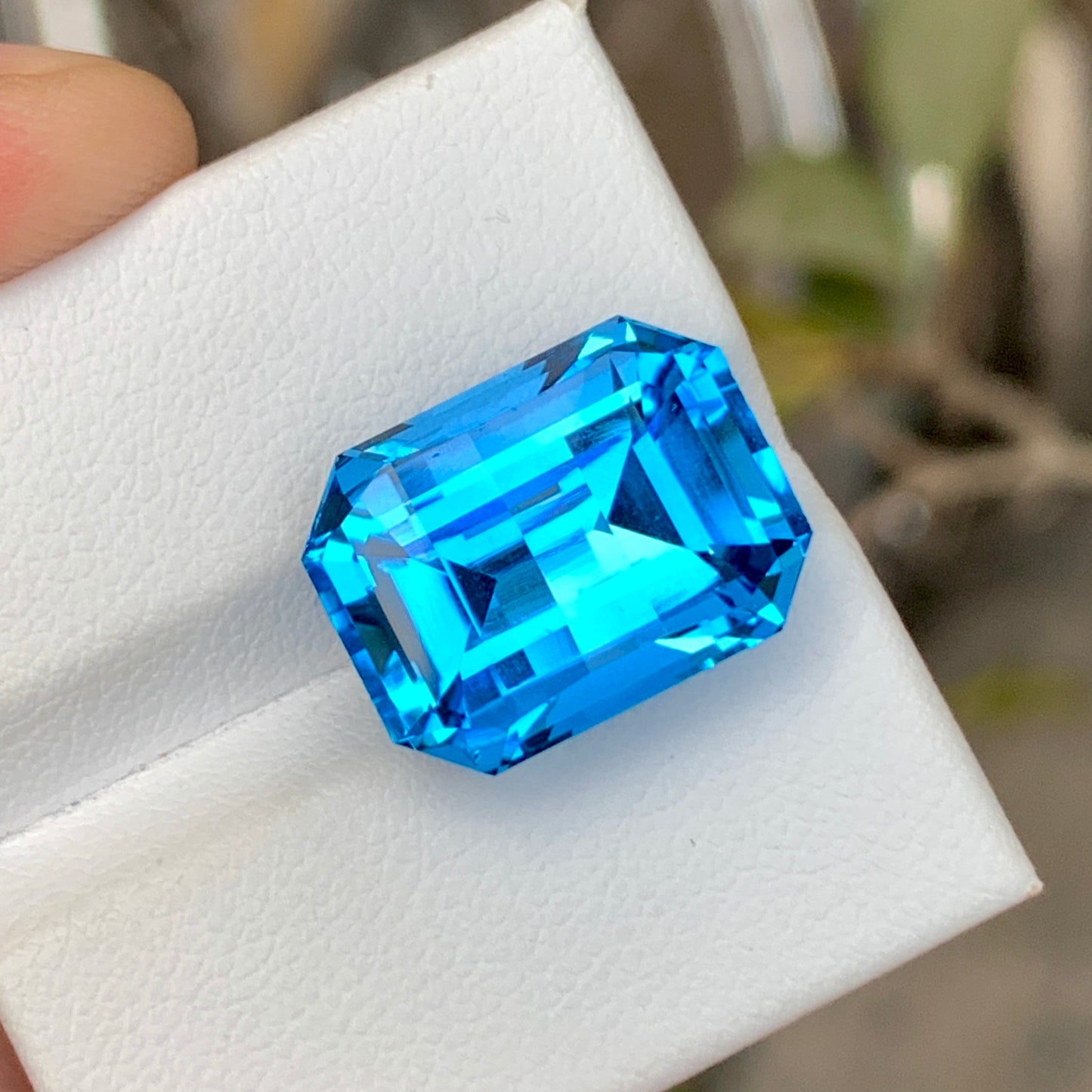 Pixel Cut Electric Blue Topaz
