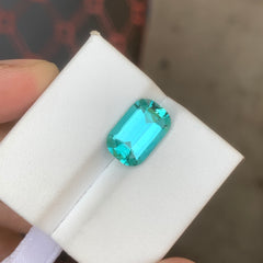 4.00 Carat Lagoon Tourmaline Cushion Cut – Natural Blue Green Afghan Tourmaline