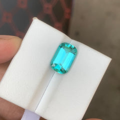 4.00 Carat Lagoon Tourmaline Cushion Cut – Natural Blue Green Afghan Tourmaline