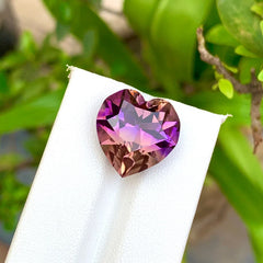 14.95 Ct Natural Ametrine – Heart-Shaped Bicolor Loose Gemstone