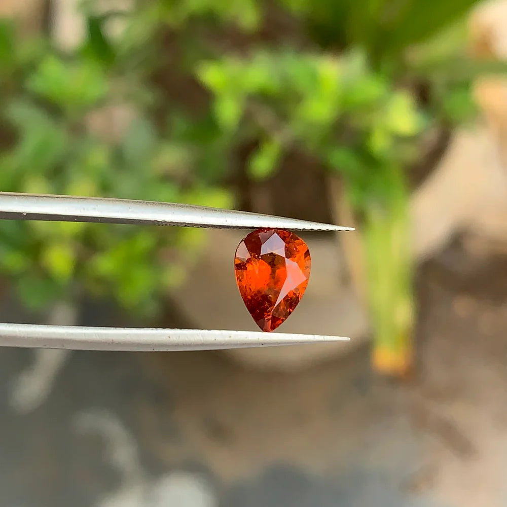 2.30 Ct Natural Orange Garnet | African Loose Garnet Gemstone