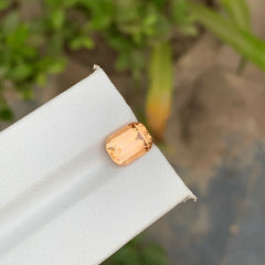 3.40 carat orange topaz loose gemstone