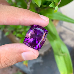 Octagon Cut Amethyst