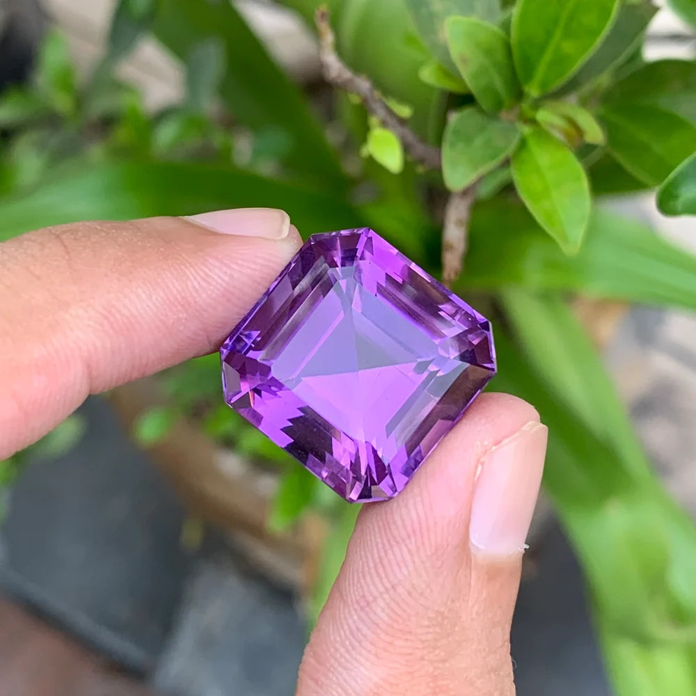 Square Cut Amethyst gemstone