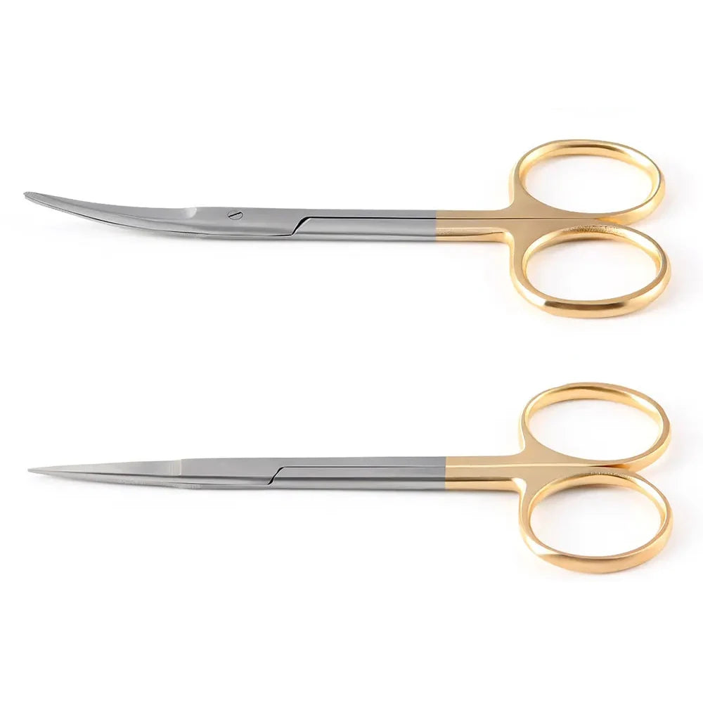 1 pc Stainless Steel Dental Surgical Scissors Straight/Curved Tip 11.5cm Dentist Tools Dentistry Lab Instrument