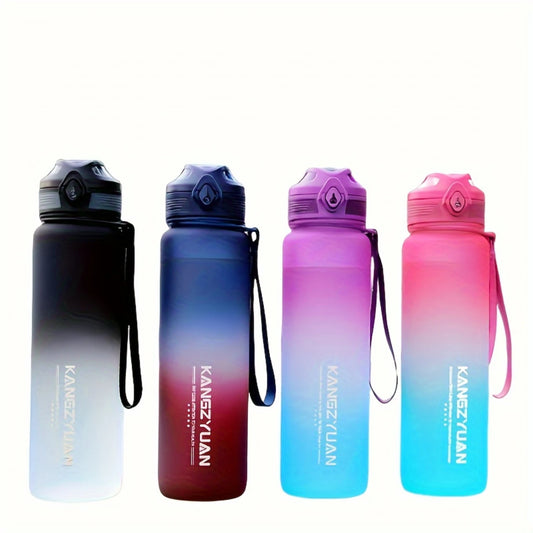 1pc 32oz Tritan BPA-Free Sports Water Bottle with Infuser & Lid for Outdoor Gym Yoga Cyclists