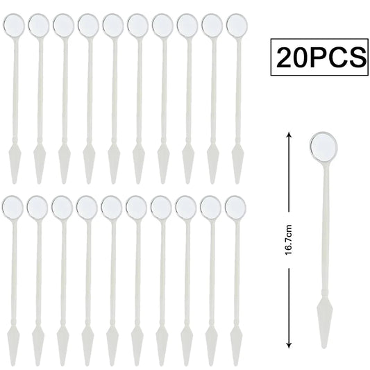5/10/20Pcs Disposable Dental Explorers Kit Double End Probe Hook Oral Mirror & Tweezers Set for Dentist Clinic Tools