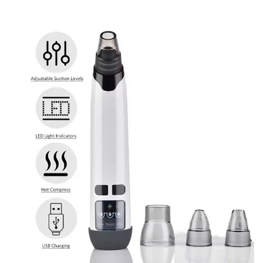 Hot Compress Blackhead Remover Vacuum Suction Acne Electric Nose Face Deep Cleansing Skin Care Device