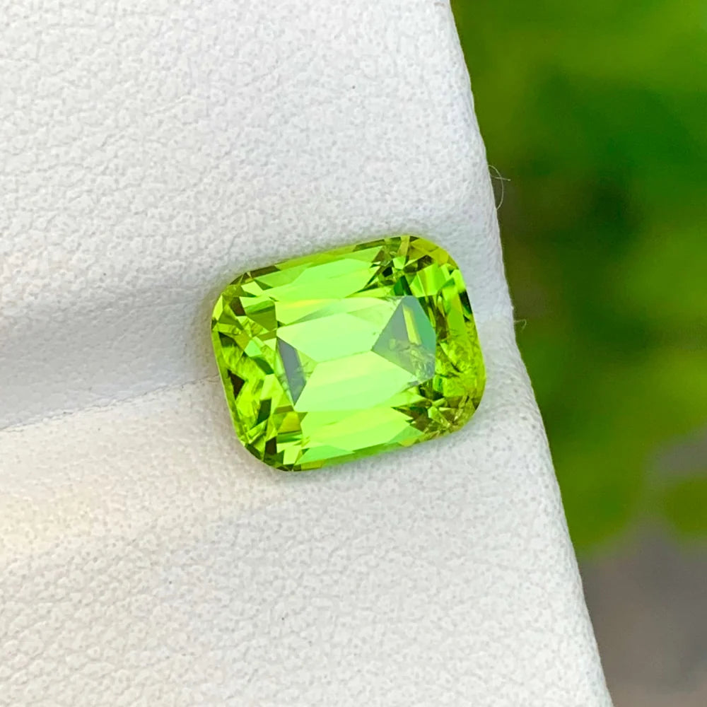 3.30 Carats Cushion Cut Peridot - Loose Natural Gemstone From Pakistan