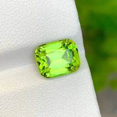 3.30 Carats Cushion Cut Peridot - Loose Natural Gemstone From Pakistan