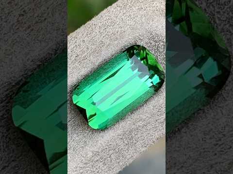 5.80 Ct Bluish Green Tourmaline | Cushion Cut Afghan Gemstone